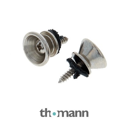 Harley Benton Strap Knob Set Chrome