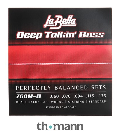 La Bella 760N-B DT Bass Black Nylon