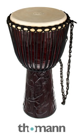 Meinl Percussion PROADJ2-L DJEMBE Professional African Style 12 inch, Village Carving