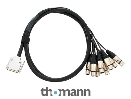 pro snake SUB-D 25pin-XLRF 2m