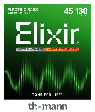 Elixir 14202 Nanoweb 5-String Light