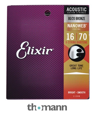 Elixir Nanoweb Baritone 8 String Thomann United States