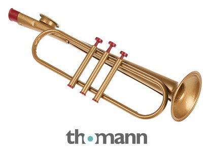 Trompete Kazoo Gold Entertainer Kinder Spielzeug Trumpet Metallisiert 