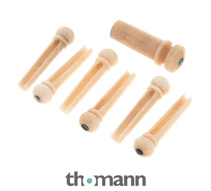 Harley Benton PartsBridgepin Set Bone Ab Eye