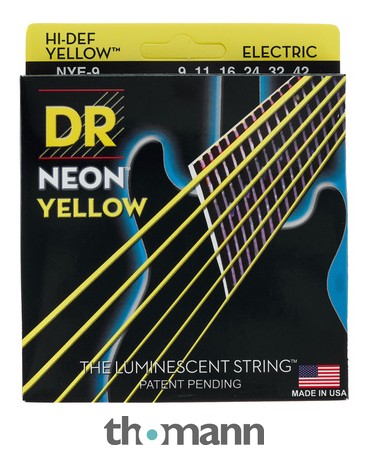 DR Strings Neon Yellow NYE-9