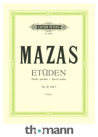 Edition Peters Mazas Etüden op.36 Heft 1