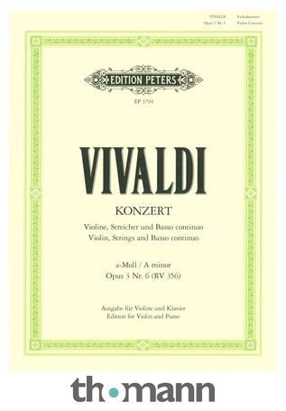 Edition Peters Vivaldi Konzert op.3 Nr.6