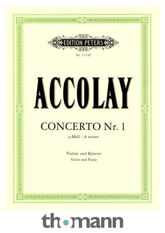 Edition Peters Accolay Concerto Nr.1 Violin