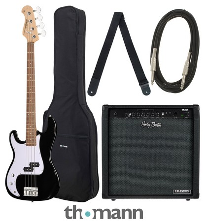 Harley Benton HBP120BK LH Bundle 3