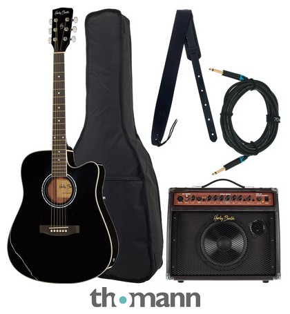 Harley Benton HBD120 CE BK Bundle
