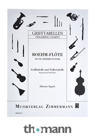 Zimmermann Verlag Grifftabelle Querflöte – Thomann UK
