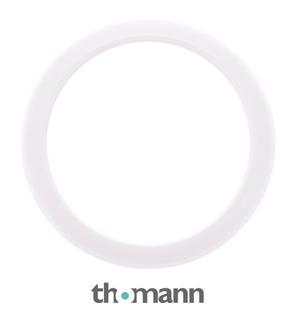 Bass Drum O's 4" White round HW4