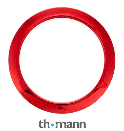 Bass Drum O's 4" Red Chrome round HCR4