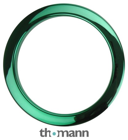 Bass Drum O's 4" Green Chrome round HCG4