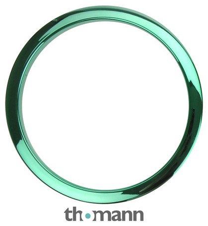 Bass Drum O's 6" Green Chrome round HCG6