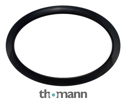 Bass Drum O's 6" Black Oval HOBL6