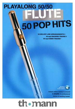Playalong 50/50 Flute 50 Pop Hits 