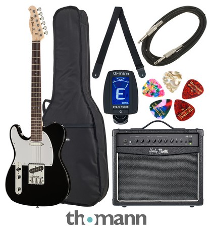 Harley Benton TE-20 BK LH Standard Set 2