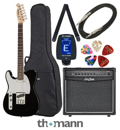 Harley Benton TE-20 BK LH Standard Set 3