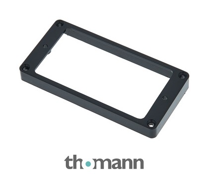 Harley Benton Hu Frame Flat Top Black Bridge