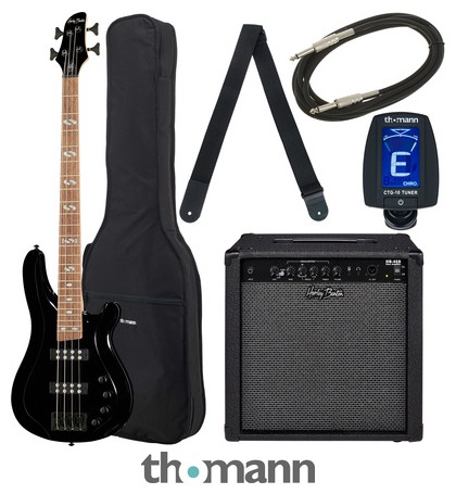 Harley Benton B-450 Black Bundle 2