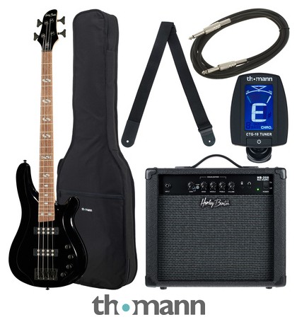Harley Benton B-450 Black Bundle 1