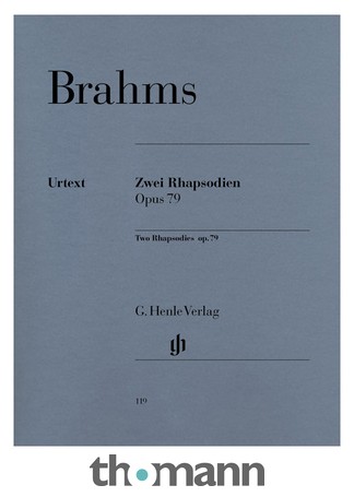 Henle Verlag Brahms Zwei Rhapsodien op.79