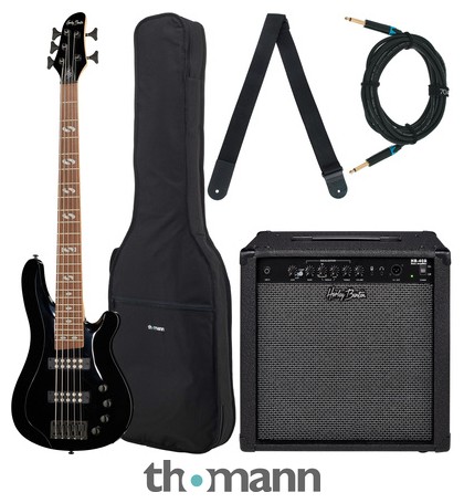 Harley Benton B-550 Black Progressive Set 1