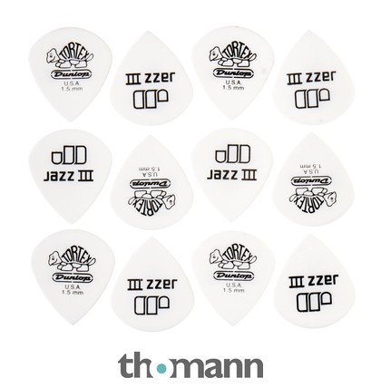 Dunlop Tortex Jazz III White 1,50