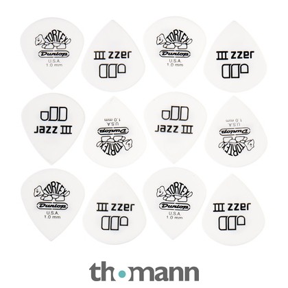 Dunlop Tortex Jazz III White 1,00