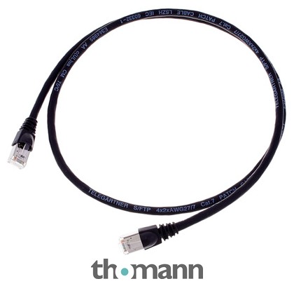 Telegärtner CAT6A Patchkabel 1m, sw