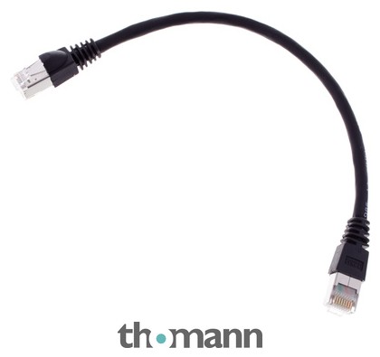 Telegärtner CAT6A Patchkabel 0,25m, sw