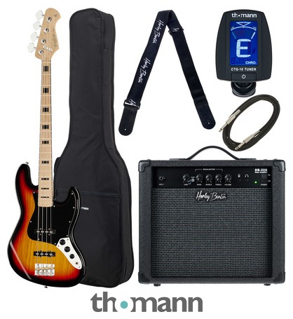 Harley Benton JB-75MN SB Vintage Seri Bundle