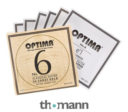 Optima No.6 Gold Strings Carbon High