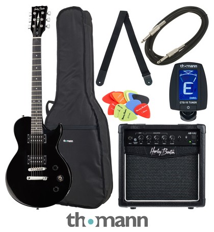 Harley Benton SC-200 BK Student Serie Bundle