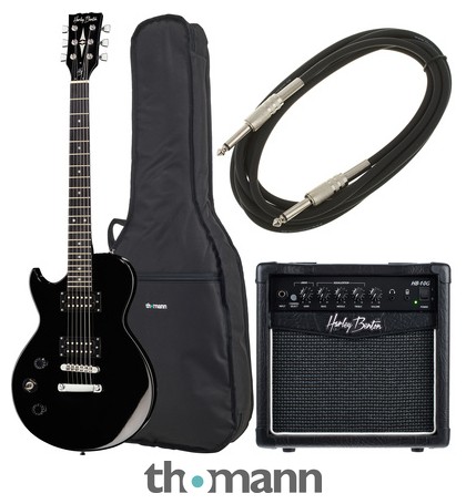 Harley Benton SC-200LH BK Student Ser Bundle