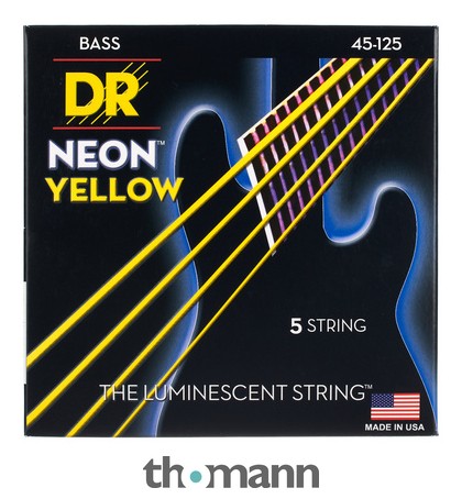 DR Strings Neon Yellow NYB5-45