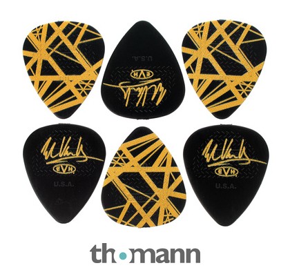 Dunlop EVH Black/Yellow Stripes Tin 6 – Thomann UK
