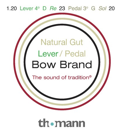 Bow Brand NG 4th D Gut Harp String No.23