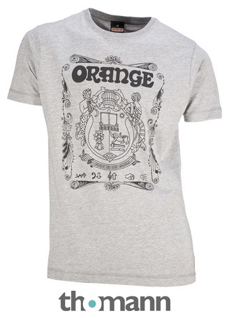 Orange T-Shirt Crest Grey XL