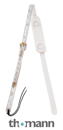 Gretsch Leather Vintage Syle Guitar Strap in White