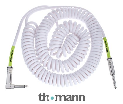 Ernie Ball Spiral Instrument Cable White