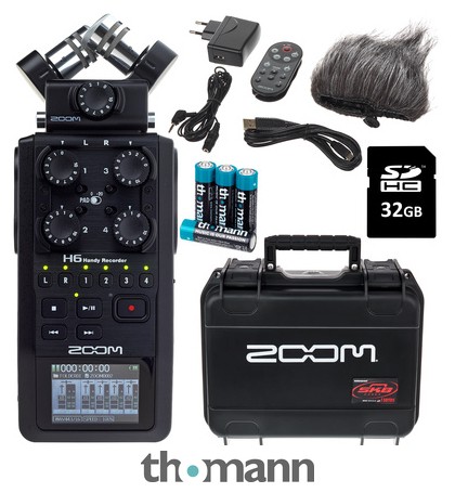 Zoom H4n Pro 4-Input/4-Track Portable Handy Recorder with Onboard X/Y Mic  Capsule (Black) + Zoom Accessory Pack for H4n Pro + 16GB Memory Card + 4 AA