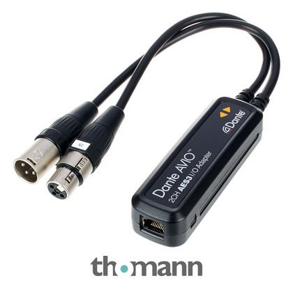 その他 Dante AVIO AES/EBU Dante AVIO AES3 IO Adapter 2x2 – Thomann België