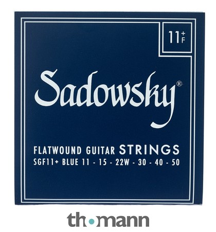 Stainless Steel SADOWSKY Blue Label Guitar String Set 011-048 Flatwound 