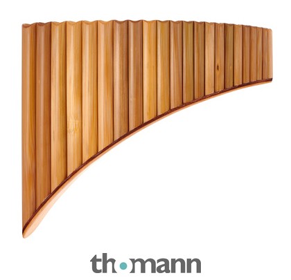 GEWA Flûte De Pan Premium Sol Majeur 22 Tubes - Bambou Naturel Huilé - Registre G1 à G4 - Finition Artisanale Italienne