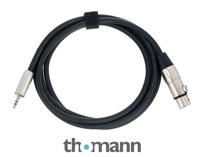 2 Cavi Kirlin XLR Maschio - Jack 3,5mm TRS Stereo 1,8m (6ft) Nero - AP-493 PRL-06/BK, Pacco Da 2 - Foto 1