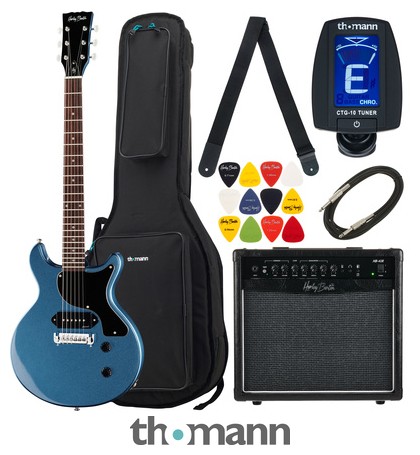 Harley Benton DC-Junior Pelham Blue Bundle – Thomann România