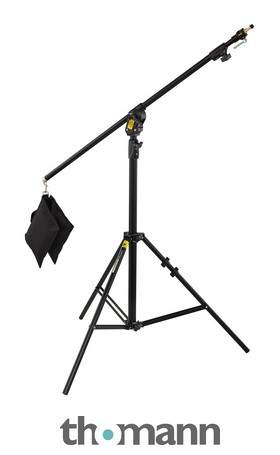 Manfrotto 420NSB 3 Black Boom Stand without Sand Bag Replaces 3398B Section Combi