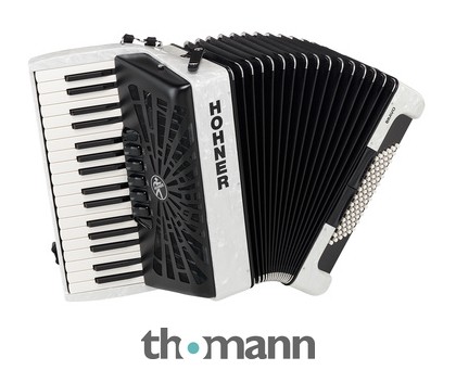 Hohner Bravo III 72 White silent key – United States